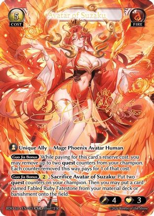 Avatar of Suzaku (CSR) (171) - Radiant Origins Foil