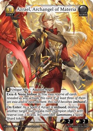 Azrael, Archangel of Materia (50) - Radiant Origins