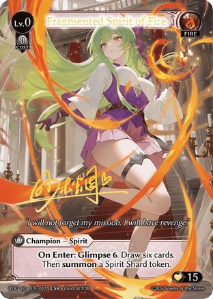 Fragmented Spirit of Fire (002A) (002A) - Radiant Origins Foil