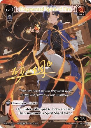 Fragmented Spirit of Fire (002B) (002B) - Radiant Origins Foil