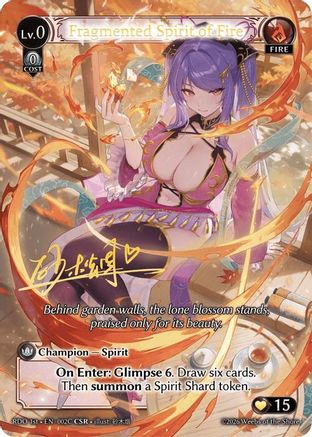 Fragmented Spirit of Fire (002C) (002C) - Radiant Origins Foil