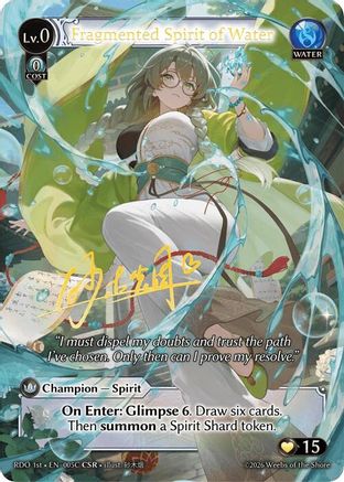 Fragmented Spirit of Water (005C) (005C) - Radiant Origins Foil