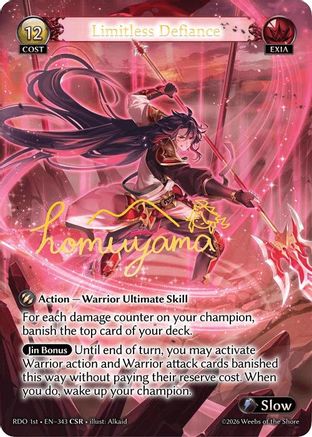 Limitless Defiance (CSR) (343) - Radiant Origins Foil