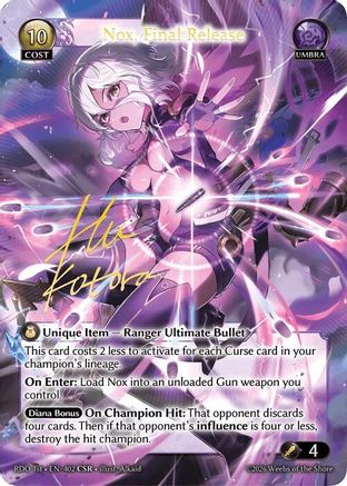 Nox, Final Release (CSR) (402) - Radiant Origins Foil