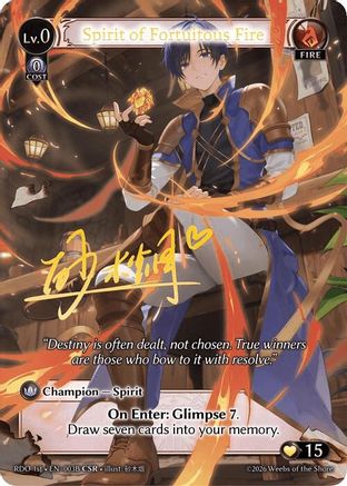 Spirit of Fortuitous Fire (003B) (003B) - Radiant Origins Foil
