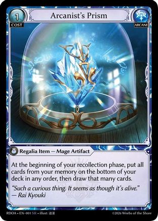 Arcanist's Prism (001) - Radiant Origins Foil