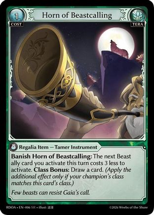 Horn of Beastcalling (006) - Radiant Origins Foil