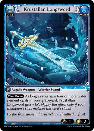 Krustallan Longsword (008) - Radiant Origins Foil