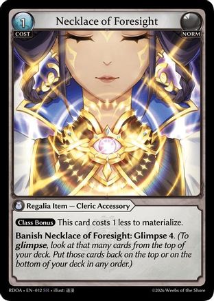 Necklace of Foresight (012) - Radiant Origins Foil