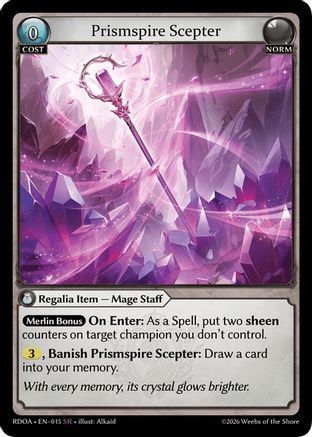 Prismspire Scepter (015) - Radiant Origins Foil