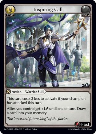Inspiring Call (017) - Mordred Re Collection Aurelian Regent