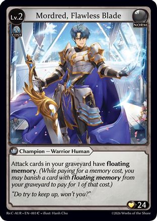 Mordred, Flawless Blade (003) - Mordred Re Collection Aurelian Regent