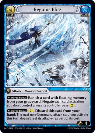 Regulus Blitz (031) - Mordred Re Collection Aurelian Regent
