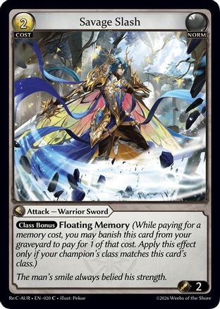 Savage Slash (020) - Mordred Re Collection Aurelian Regent