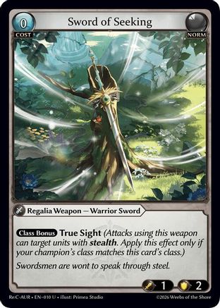 Sword of Seeking (010) - Mordred Re Collection Aurelian Regent