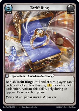 Tariff Ring (011) - Mordred Re Collection Aurelian Regent