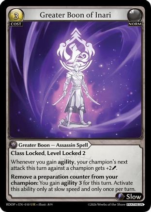 Greater Boon of Inari (010) - Radiant Origins Pantheon