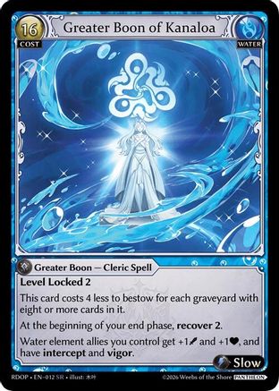Greater Boon of Kanaloa (012) - Radiant Origins Pantheon