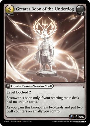 Greater Boon of the Underdog (013) - Radiant Origins Pantheon