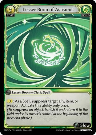 Lesser Boon of Astraeus (019) - Radiant Origins Pantheon