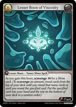 Lesser Boon of Viscosity (045) - Radiant Origins Pantheon