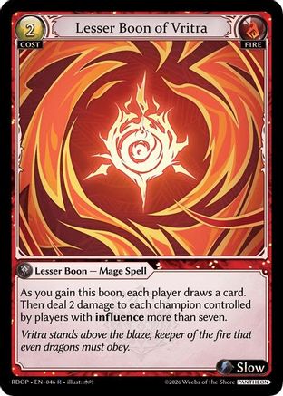 Lesser Boon of Vritra (046) - Radiant Origins Pantheon