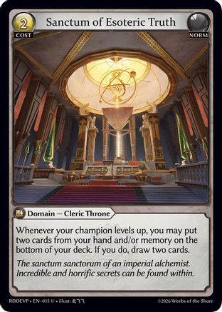 Sanctum of Esoteric Truth (015) - Radiant Origins Event Pack Foil