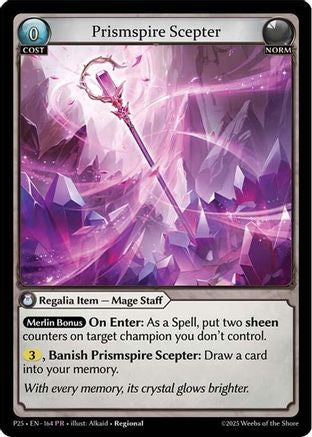 Prismspire Scepter (164) - Promotional Cards Foil