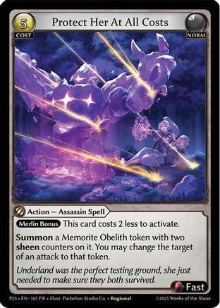 Protect Her At All Costs (165) - Promotional Cards Foil