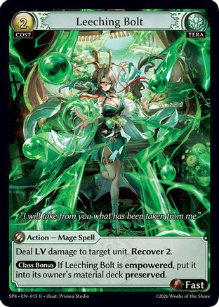 Leeching Bolt (Curio Foil) (015) - Supporter Pack 4 Foil