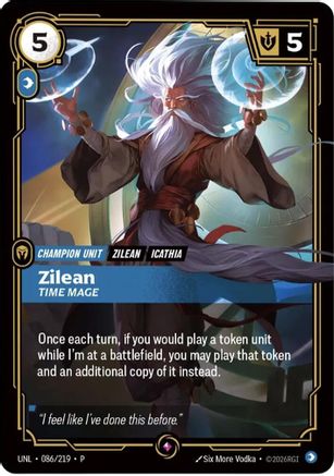 Zilean, Time Mage (086/219) - Riftbound Organized Play Promotional Cards Foil