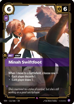 Minah Swiftfoot (111/166) - Vendetta Foil