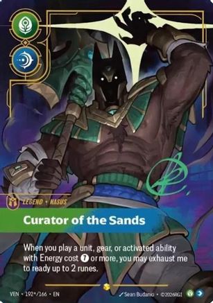 Nasus - Curator of the Sands (Signature) (192*/166) - Vendetta Foil