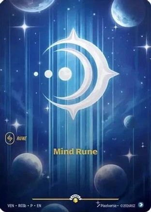 Mind Rune (Vendetta) (R03b) - Riftbound Organized Play Promotional Cards Foil