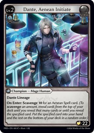 Dante, Aenean Initiate (005) - asphodelparadise Foil