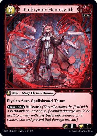Embryonic Hemosynth (226) - asphodelparadise Foil