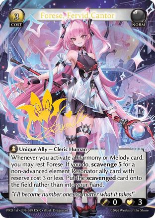 Forese, Fervid Cantor (CSR) (059) - asphodelparadise Foil