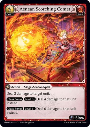 Aenean Scorching Comet (Interference Curio Foil) (107) - asphodelparadise Foil