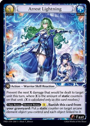 Arrest Lightning (Interference Curio Foil) (208) - asphodelparadise Foil