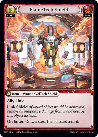 FlameTech Shield (Interference Curio Foil) (116) - asphodelparadise Foil