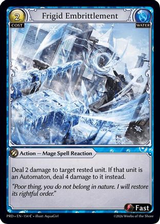 Frigid Embrittlement (Interference Curio Foil) (154) - asphodelparadise Foil