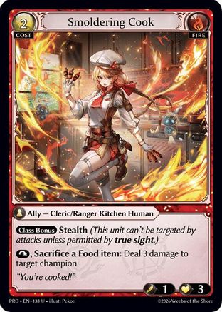 Smoldering Cook (Interference Curio Foil) (133) - asphodelparadise Foil