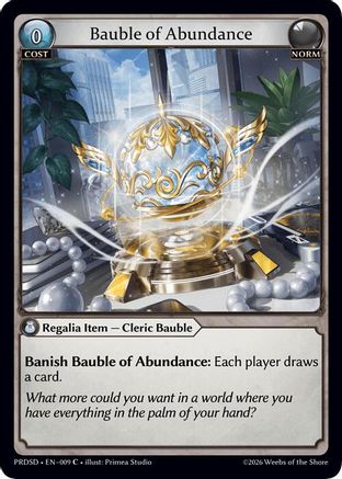 Bauble of Abundance (009) - asphodelparadise Starter Decks