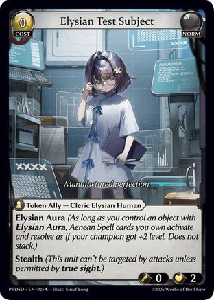 Elysian Test Subject (025) - asphodelparadise Starter Decks