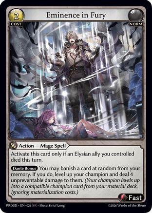 Eminence in Fury (026) - asphodelparadise Starter Decks