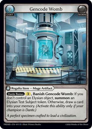 Gencode Womb (011) - asphodelparadise Starter Decks