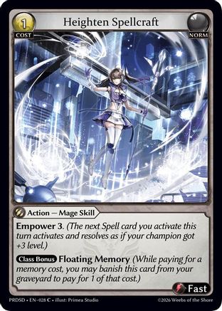 Heighten Spellcraft (028) - asphodelparadise Starter Decks Foil
