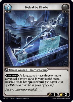 Reliable Blade (013) - asphodelparadise Starter Decks