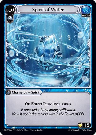 Spirit of Water (002) - asphodelparadise Starter Decks