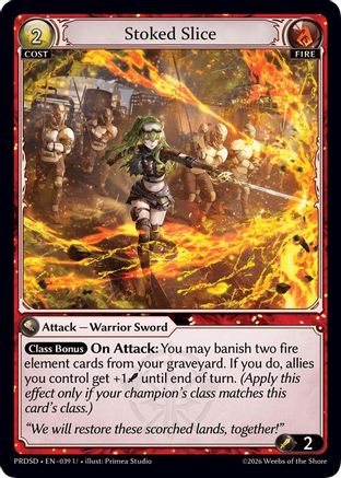 Stoked Slice (039) - asphodelparadise Starter Decks Foil